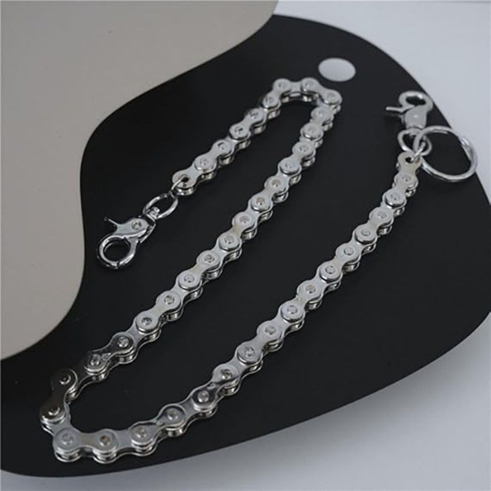 Bicycle Chain - Hip Hop Style Silver Waist Chain