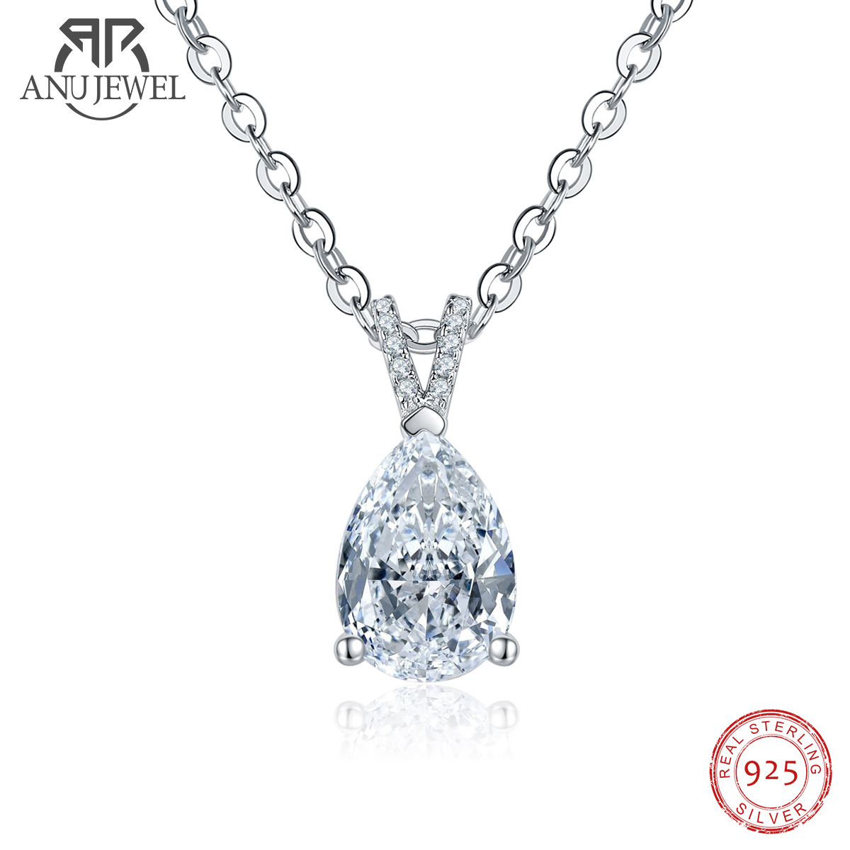 AnuJewel 2.5ct D Color Pear Cu - огляд і ціна Ansi Chain